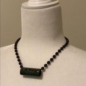 Metal artisan necklace